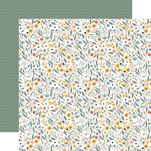 Echo Park - Firefly Collection - 12 x 12 Double Sided Paper - Bright Floral