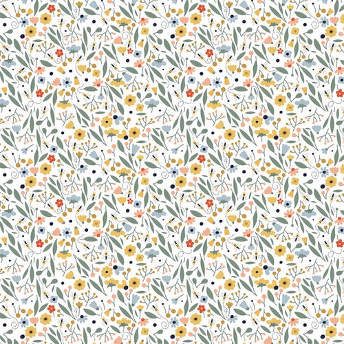 Echo Park - Firefly Collection - 12 x 12 Double Sided Paper - Bright Floral