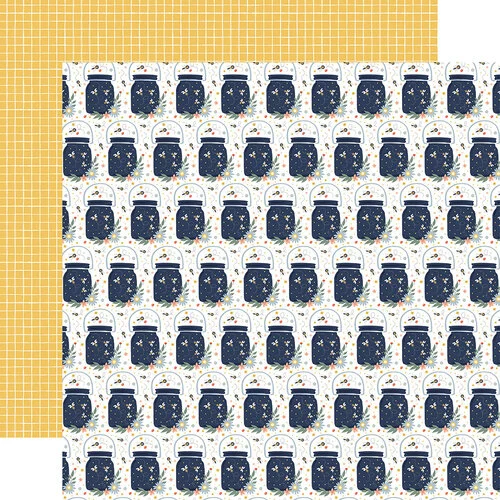 Echo Park - Firefly Collection - 12 x 12 Double Sided Paper - Jars Of Fireflies 1 Echo Park - Firefly Collection - 12 x 12 Double Sided Paper - Jars Of Fireflies