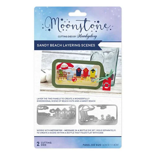 Hunkydory - Moonstone Dies - Sandy Beach Layering Scenes