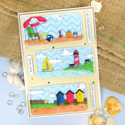 Hunkydory - Moonstone Dies - Sandy Beach Layering Scenes