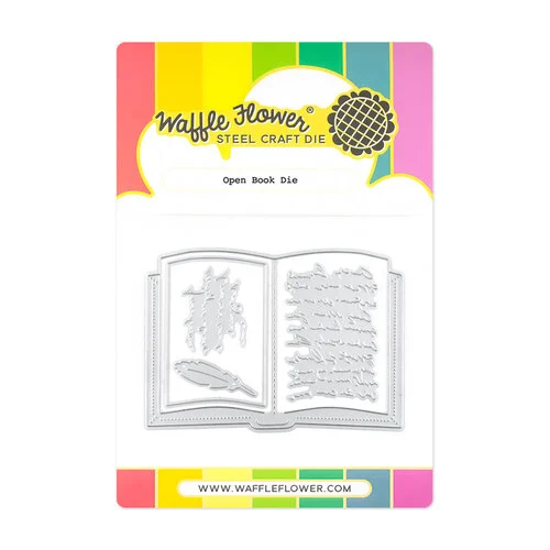 Waffle Flower Crafts - Craft Dies - Open Book 1 Waffle Flower Crafts - Craft Dies - Open Book