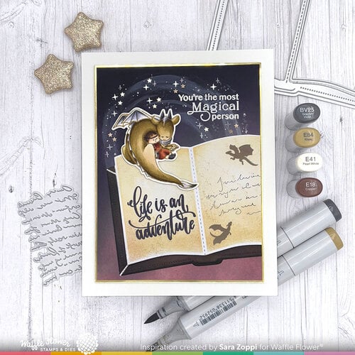 Waffle Flower Crafts - Craft Dies - Open Book 3 Waffle Flower Crafts - Craft Dies - Open Book
