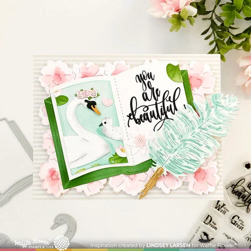 Waffle Flower Crafts - Craft Dies - Open Book 4 Waffle Flower Crafts - Craft Dies - Open Book