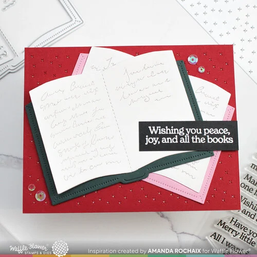 Waffle Flower Crafts - Craft Dies - Open Book 9 Waffle Flower Crafts - Craft Dies - Open Book