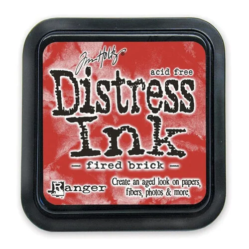 Ranger Ink - Tim Holtz - Distress Ink Pad - Fired Brick 1 Ranger Ink - Tim Holtz - Distress Ink Pad - Fired Brick