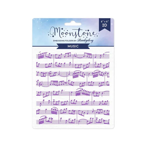 Hunkydory - Moonstone Embossing Folder - Music 1 Hunkydory - Moonstone Embossing Folder - Music