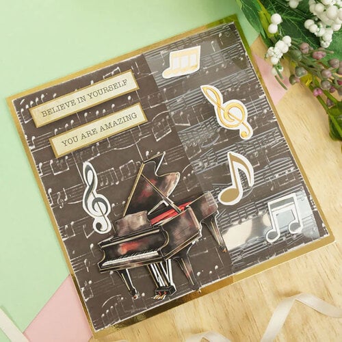 Hunkydory - Moonstone Embossing Folder - Music 2 Hunkydory - Moonstone Embossing Folder - Music
