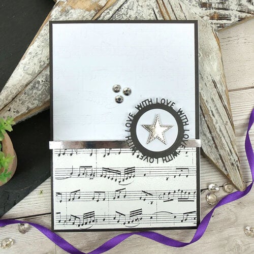 Hunkydory - Moonstone Embossing Folder - Music 5 Hunkydory - Moonstone Embossing Folder - Music