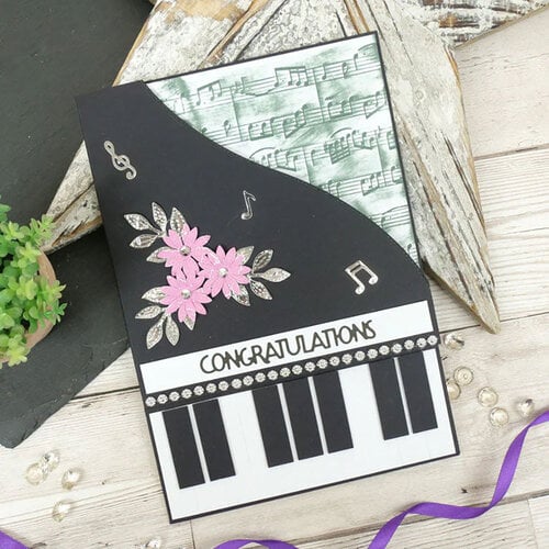 Hunkydory - Moonstone Embossing Folder - Music 7 Hunkydory - Moonstone Embossing Folder - Music