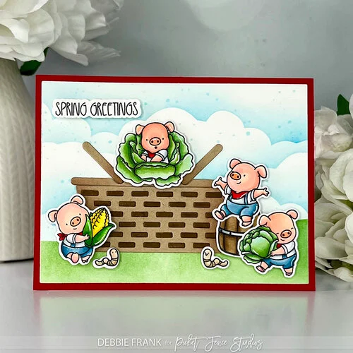 Picket Fence Studios - Dies - Big Piggie Hugs
