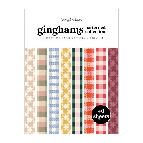 Scrapbook.com - Ginghams - Patterned Cardstock Paper Pad - Double Sided - 6x8 - 40 Sheets 1 Scrapbook.com - Ginghams - Patterned Cardstock Paper Pad - Double Sided - 6x8 - 40 Sheets