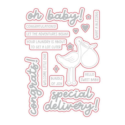 Scrapbook.com - Coordinating Die Set - Special Delivery