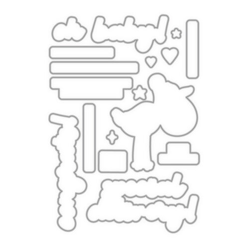 Scrapbook.com - Coordinating Die Set - Special Delivery