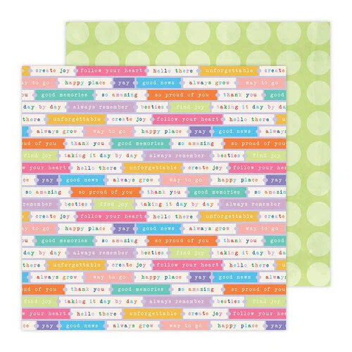 Jen Hadfield - Create Joy Collection - 12 x 12 Double Sided Paper - 4