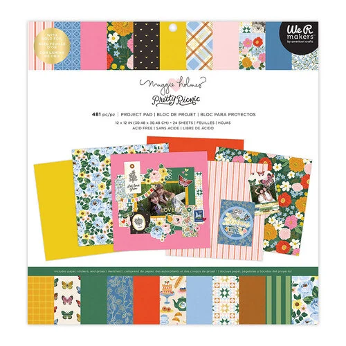 Maggie Holmes - Pretty Picnic Collection - 12 x 12 Project Pad
