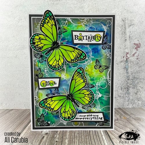 Visible Image - Clear Photopolymer Stamps - Butterfly Effect 4 Visible Image - Clear Photopolymer Stamps - Butterfly Effect