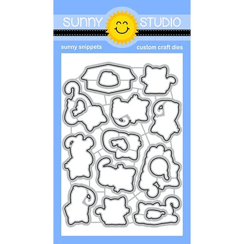 Sunny Studio Stamps - Sunny Snippets - Craft Dies - Cat Antics 1 Sunny Studio Stamps - Sunny Snippets - Craft Dies - Cat Antics