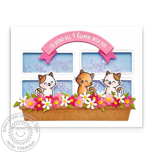 Sunny Studio Stamps - Sunny Snippets - Craft Dies - Cat Antics 2 Sunny Studio Stamps - Sunny Snippets - Craft Dies - Cat Antics