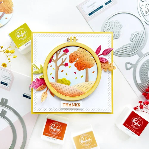 Pinkfresh Studio - Beautiful Life Collection - Dies - Embroidery Hoops
