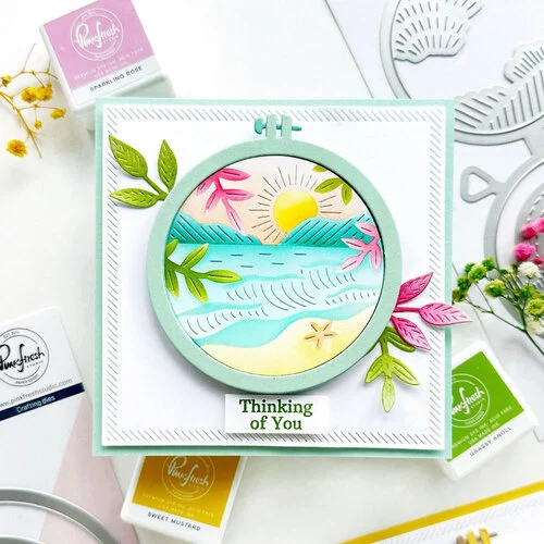 Pinkfresh Studio - Beautiful Life Collection - Dies - Embroidery Hoops