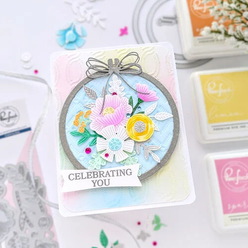 Pinkfresh Studio - Beautiful Life Collection - Dies - Embroidery Hoops