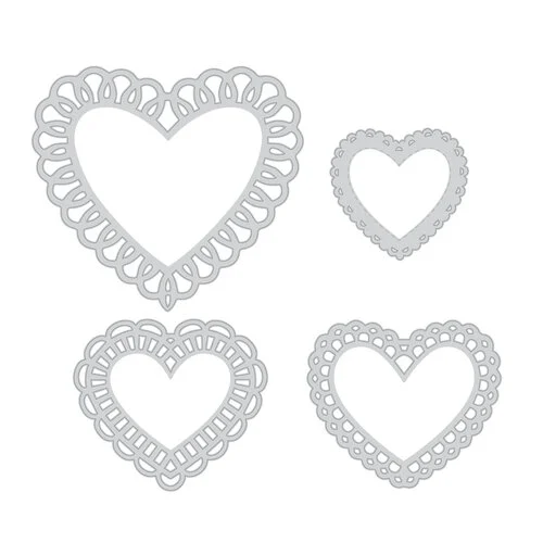 Scrapbook.com - Heart Doilies Bundle - Dies, Paper, Rub-Ons 3 Scrapbook.com - Heart Doilies Bundle - Dies, Paper, Rub-Ons