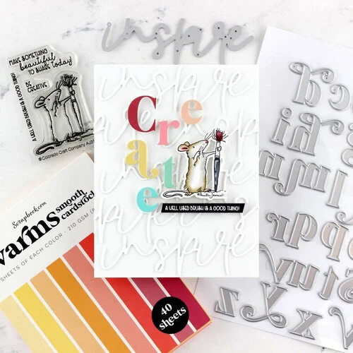 Scrapbook.com - Warms - Smooth Cardstock Paper Pad - A2 - 4.25 x 5.5 - 40 Sheets