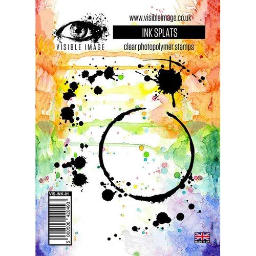 Visible Image - Clear Photopolymer Stamps - Ink Splats 1 Visible Image - Clear Photopolymer Stamps - Ink Splats