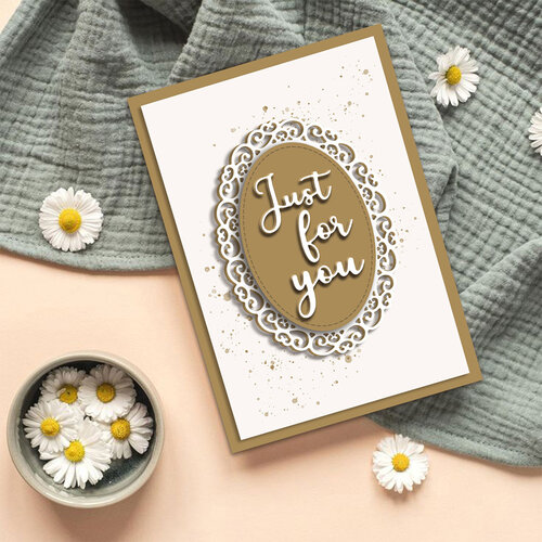 Dress My Craft - Dies - Mini Double Stitched Oval