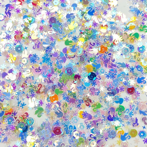 Dress My Craft - Sequins - Shining Swan Mix - Multicolor