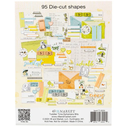 49 and Market - Toddler Time Collection - Ephemera Bits