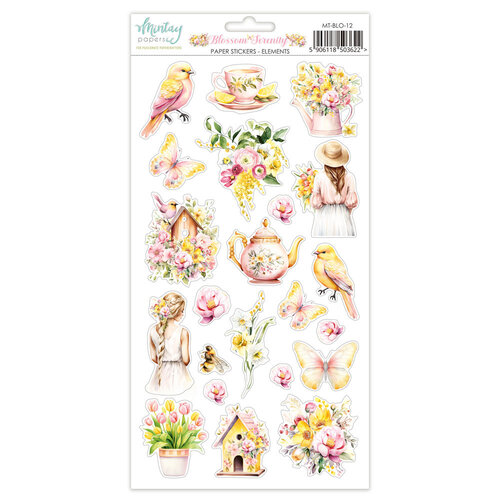 Mintay Papers - Blossom Serenity Collection - 6 x 12 Stickers - Elements
