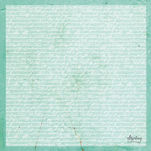 Mintay Papers - 12 x 12 Decorative Vellum - Handwriting