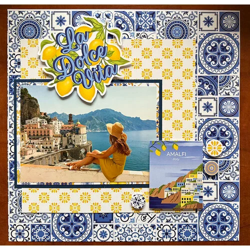 Reminisce - Amalfi Collection - 12 x 12 Cardstock Stickers