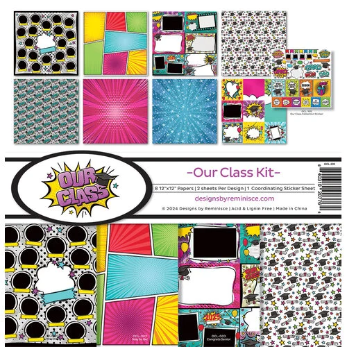 Reminisce - Our Class Collection - 12 x 12 Collection Kit 1 Reminisce - Our Class Collection - 12 x 12 Collection Kit