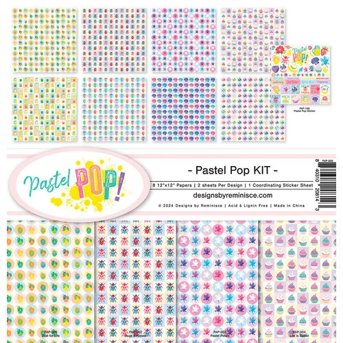 Reminisce - Pastel Pop Collection - 12 x 12 Collection Kit 1 Reminisce - Pastel Pop Collection - 12 x 12 Collection Kit