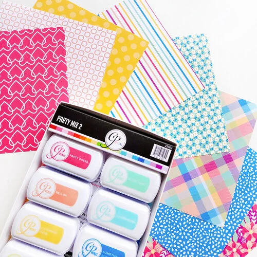 Catherine Pooler Designs - Party Collection - 6 x 6 Patterned Paper Pack - Party Mix 2 3 Catherine Pooler Designs - Party Collection - 6 x 6 Patterned Paper Pack - Party Mix 2