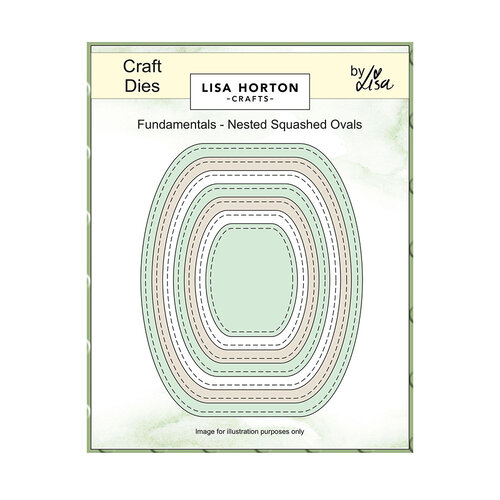 Lisa Horton Crafts - Dies - Fundamentals - Nested Squashed Oval