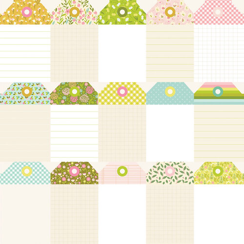 Simple Stories - Tea Garden Collection - 12 x 12 Double Sided Paper - Tag Elements 3 Simple Stories - Tea Garden Collection - 12 x 12 Double Sided Paper - Tag Elements