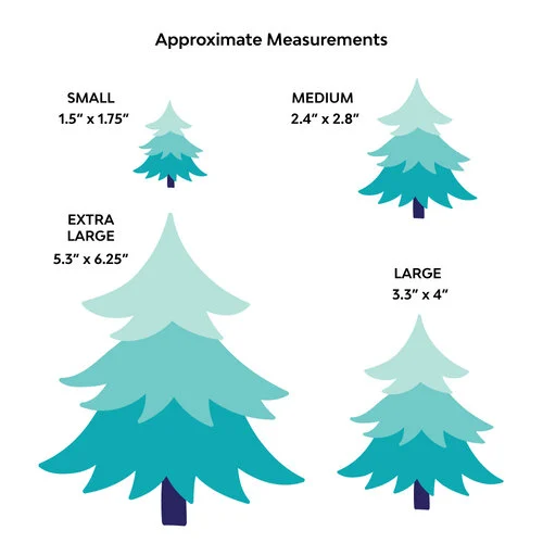 Scrapbook.com - Decorative Die Set - Nested Fancy Fir Trees