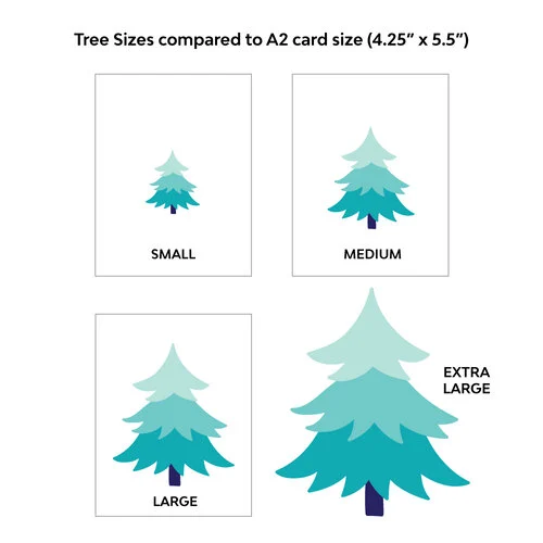 Scrapbook.com - Decorative Die Set - Nested Fancy Fir Trees