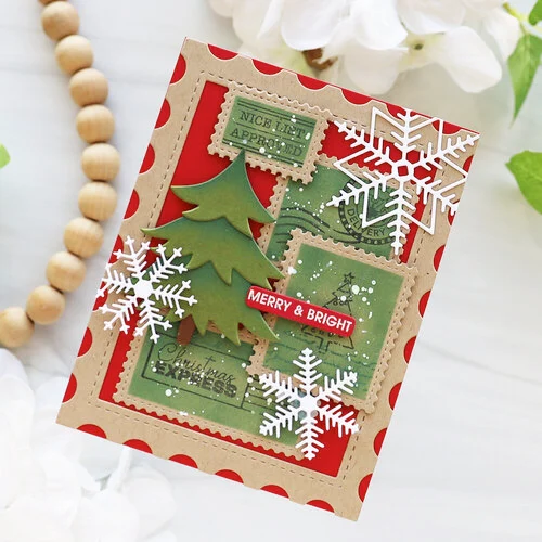 Scrapbook.com - Decorative Die Set - Nested Fancy Fir Trees