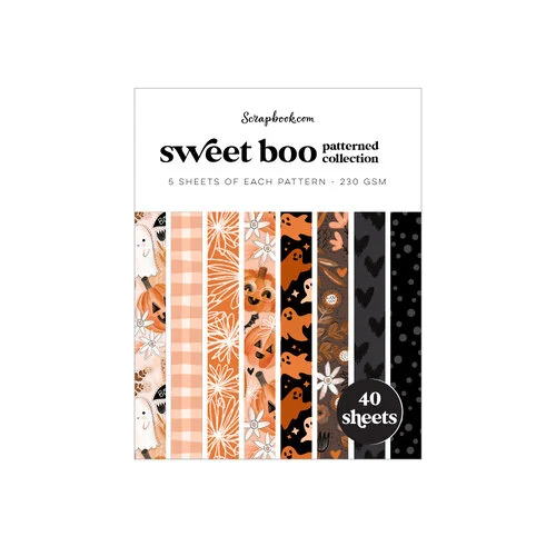Scrapbook.com - Sweet Boo - Patterned Cardstock Paper Pad - Double Sided - A2 - 4.25 x 5.5 - 40 Sheets 1 Scrapbook.com - Sweet Boo - Patterned Cardstock Paper Pad - Double Sided - A2 - 4.25 x 5.5 - 40 Sheets