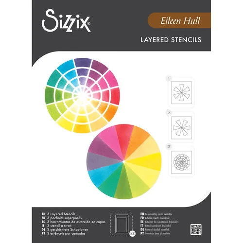 Sizzix - Layered Stencils - Color Wheel - 3 Pack