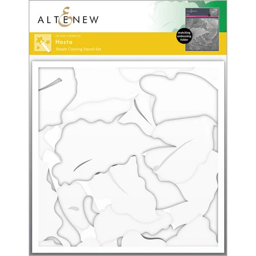 Altenew - Simple Coloring Stencil - 3 in 1 Set - Hosta 1 Altenew - Simple Coloring Stencil - 3 in 1 Set - Hosta