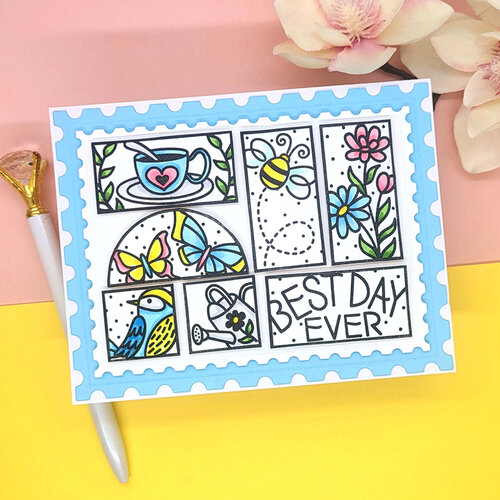 LDRS Creative - Daybreak Collection - Clear Photopolymer Stamps - Daybreak Puzzle Scenes