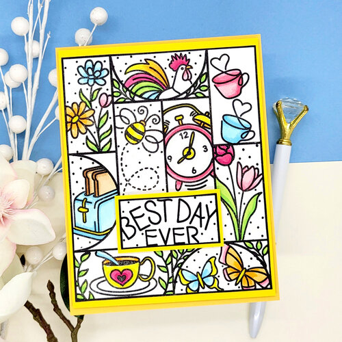 LDRS Creative - Daybreak Collection - Clear Photopolymer Stamps - Daybreak Puzzle Scenes