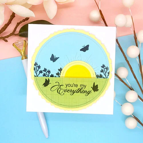 LDRS Creative - Daybreak Collection - Clear Photopolymer Stamps - Silhouettes Collage