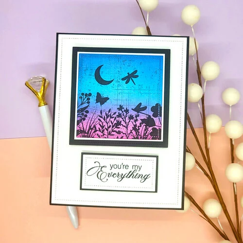LDRS Creative - Daybreak Collection - Clear Photopolymer Stamps - Silhouettes Collage